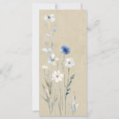 Modernes Pansy-Hochzeitsprogramm (Rückseite)