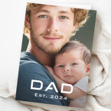 Modernes Papa ist das neue Baby Foto des Vaters