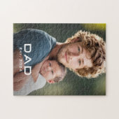 Modernes Papa ist das neue Baby Foto des Vaters Puzzle (Horizontal)