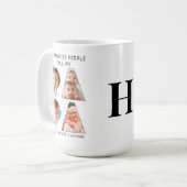 Modernes PAPA Sprichwort 8 FotoCollage Kaffeetasse (Vorderseite Links)