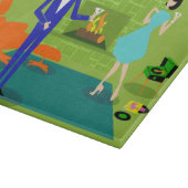 Modernes Pappbrett aus dem Mittelalter Schneidebrett (Ecke)