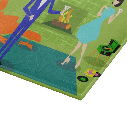 Modernes Pappbrett aus dem Mittelalter Schneidebrett (Ecke)