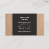 Modernes Pappkarton Dark Gray White Consultant Visitenkarte (Vorderseite)