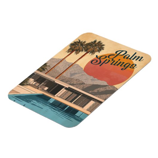 Modernes Paradies Mitte des Jahrhunderts: Palmspri Magnet (Linke Seite)