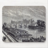 Modernes Paris: Das Pont Neuf, 1845 Mousepad (Vorne)