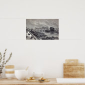 Modernes Paris: Der Pont Neuf, 1845 Poster (Küche)