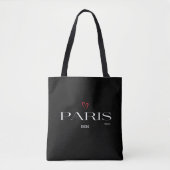 Modernes Paris, Frankreich Design Chic Black Tasche (Vorderseite)