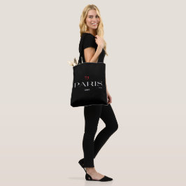 Modernes Paris, Frankreich Design Chic Black Tasche