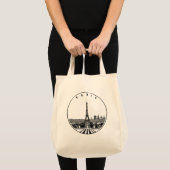 Modernes Paris, Frankreich | Skyline Tote Bag Tragetasche (Vorderseite (Produkt))