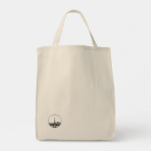 Modernes Paris, Frankreich | Skyline Tote Bag Tragetasche (Rückseite)