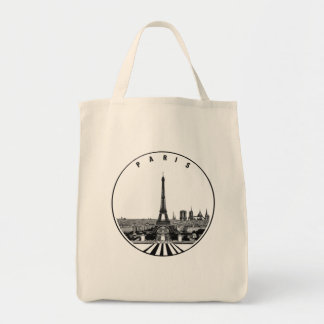 Modernes Paris, Frankreich | Skyline Tote Bag Tragetasche