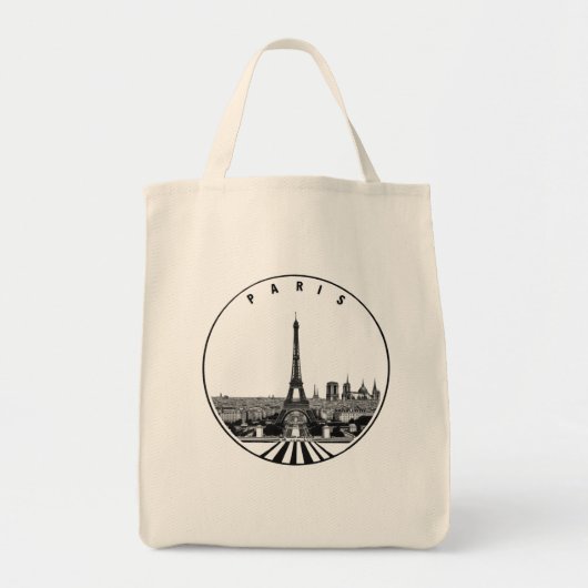 Modernes Paris, Frankreich | Skyline Tote Bag Tragetasche (Vorne)