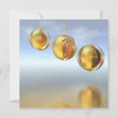 Modernes Party Abstrakter Weihnachtsfirmen Einladung (Rückseite)