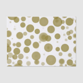 Modernes Party aus Gold und Weiß Polka Dot Bubbles Seidenpapier