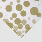 Modernes Party aus Gold und Weiß Polka Dot Bubbles Seidenpapier (Ausschnitt)