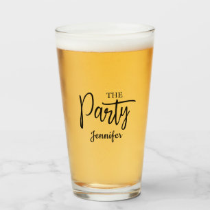 Modernes Party Bachelorette Personalisiert Glas