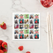 Modernes Party-Collage Muster Serviette (Beispiel)