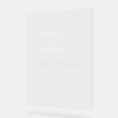 Modernes Party dementsprechend Begrüßungszeichen Acrylschild (Winkel)