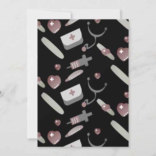 Modernes Party der Klasse 2023 für medizinische Kr Einladung (Rückseite)