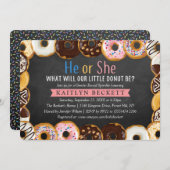 Modernes Party des Sprinkle-Geschlechts Einladung (Vorne/Hinten)