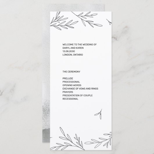 Modernes Party-Flachprogramm Programm (Vorne/Hinten)