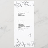 Modernes Party-Flachprogramm Programm (Vorderseite)