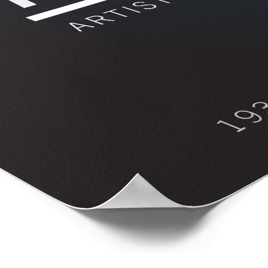 Modernes Party Flyer Ankündigung Poster (Ecke)