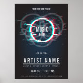 Modernes Party Flyer Ankündigung Poster (Vorne)