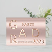 MODERNES PARTY FOLIENEINLADUNG (Stehend vorne)