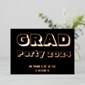 MODERNES PARTY FOLIENEINLADUNG (Stehend vorne)