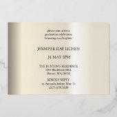 MODERNES PARTY FOLIENEINLADUNG (Rückseite)