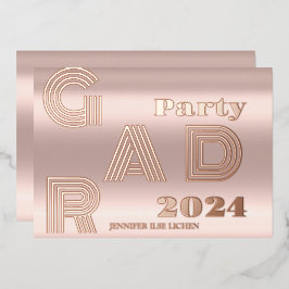 MODERNES PARTY FOLIENEINLADUNG