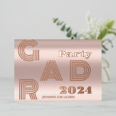 MODERNES PARTY FOLIENEINLADUNG (Stehend vorne)