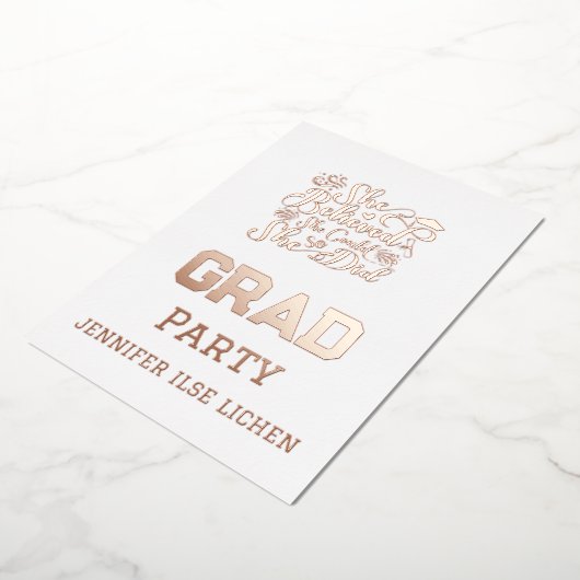 MODERNES PARTY FOLIENEINLADUNG (Gedreht)