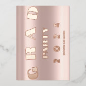 MODERNES PARTY FOLIENEINLADUNG (Vorderseite)