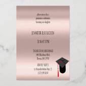 MODERNES PARTY FOLIENEINLADUNG (Rückseite)