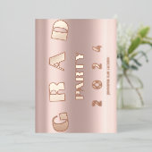 MODERNES PARTY FOLIENEINLADUNG (Stehend vorne)