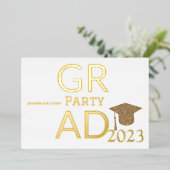 MODERNES PARTY FOLIENEINLADUNG (Stehend vorne)