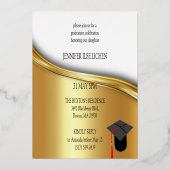 MODERNES PARTY FOLIENEINLADUNG (Rückseite)