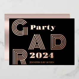 MODERNES PARTY FOLIENEINLADUNG