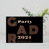 MODERNES PARTY FOLIENEINLADUNG (Stehend vorne)