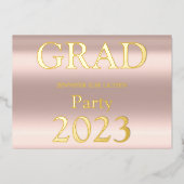 MODERNES PARTY FOLIENEINLADUNG (Vorderseite)