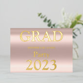 MODERNES PARTY FOLIENEINLADUNG (Stehend vorne)