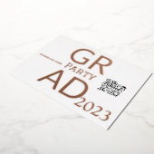 MODERNES PARTY FOLIENEINLADUNG (Gedreht)