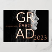 MODERNES PARTY FOLIENEINLADUNG (Vorderseite)