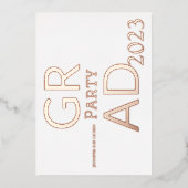 MODERNES PARTY FOLIENEINLADUNG (Vorderseite)