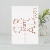 MODERNES PARTY FOLIENEINLADUNG (Stehend vorne)