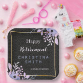 Modernes Party für Blumenpastell Pappteller (Party)