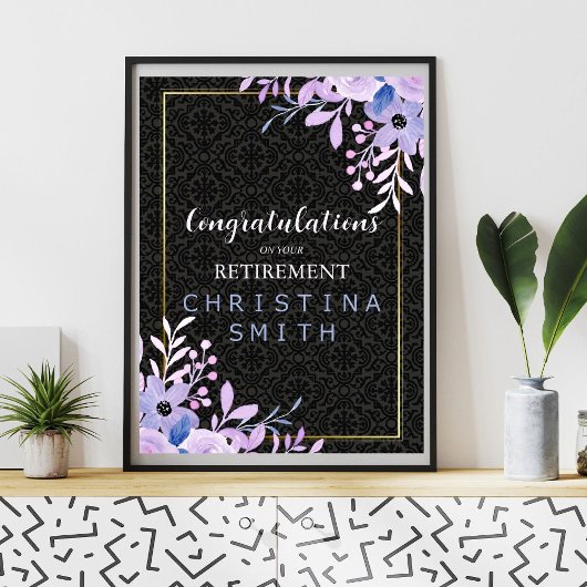 Modernes Party für Blumenpastell Poster