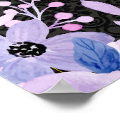 Modernes Party für Blumenpastell Poster (Ecke)